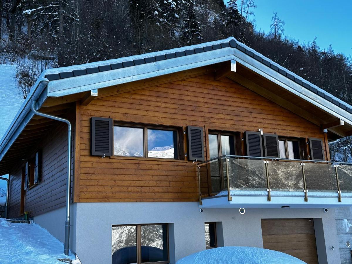 Chambres D'Hotes Les Louettes A Sapinhaut Canton Du Valais Саксон Экстерьер фото